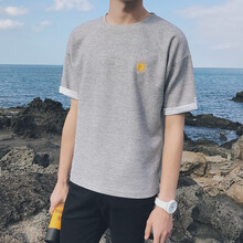 魄微 短袖 男士T恤 灰色 