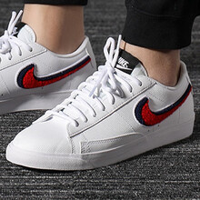 耐克（NIKE）板鞋AV6964-100/紅勾 皮革鞋面 