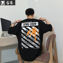零集（LINGJI） 短袖 男士T恤 T925黑色 