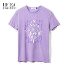 海一家（Hieiika） 短袖 男士T恤 淺紫花紋31 