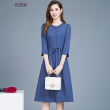 圓領(lǐng)連衣裙，打造夏日清涼小仙女