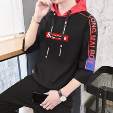 其他品牌 七分袖 男士T恤 361黑色 