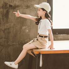 韓時尚女童套裙