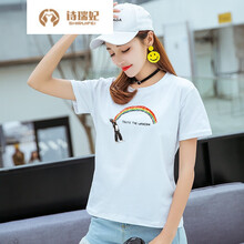 時(shí)尚印花短袖，微胖妹子的福音！