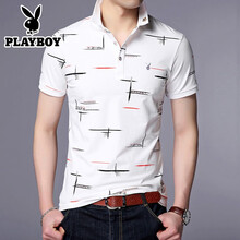 花花公子（PLAYBOY） 短袖 男士T恤 7811紅色 