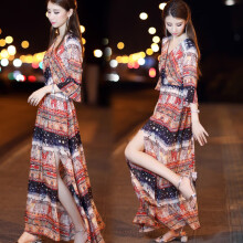 喇叭袖連衣裙，打造甜美女神