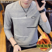BE&GE 長袖 男士T恤 灰色1802/加絨 XL，L，XXXL，XXL，M