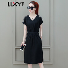 蕾蕾秀衣坊 純色 毛領(lǐng) 連衣裙