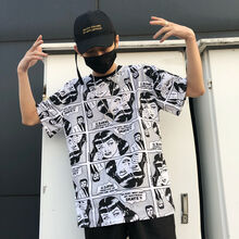 古萊登（GODLIKE） 五分袖 男士T恤 漫畫 
