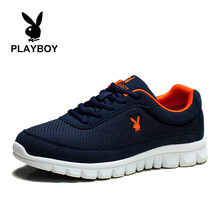 花花公子（PLAYBOY）男士深藍(lán)/桔紅/雙網(wǎng) 41