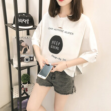 駱妮伊露（LNYL） 破洞，露背 短袖 T恤 女 圓領(lǐng)