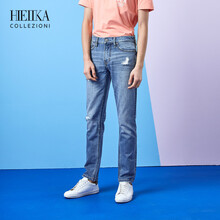 海一家（Hieiika） 直筒褲  男士牛仔褲