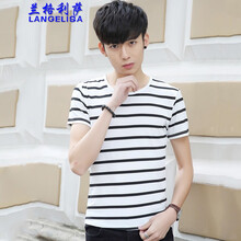 蘭格利薩（LANGELISA） 短袖 男士T恤 031白色 