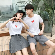 物有物語(yǔ)（wuyouwuyu） 短袖 男士T恤 女半身裙 