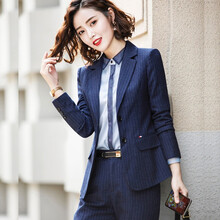 女薄西服長款