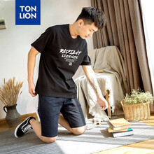 唐獅（TonLion） 短袖 男士T恤 黑色/A款/一批 