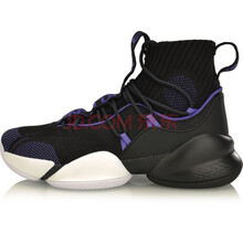 李寧（LI-NING）籃球鞋標(biāo)準(zhǔn)黑/自由紫ABAP023-1 