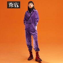 森宿 中腰 連衣褲 女 九分褲 休閑褲