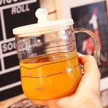 創(chuàng  )意卡通玻璃杯，讓你愛(ài)上喝水！