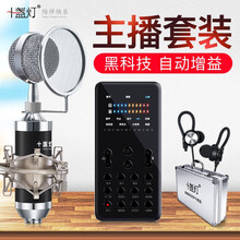 十盞燈  懸掛式 麥克風(fēng) 直播設(shè)備全套【典雅黑】