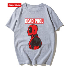 supretee 短袖 男士T恤 灰色死侍 