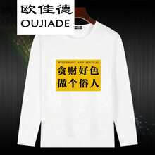 歐佳德（OUJIADE） 長袖 男士T恤 做個俗人 
