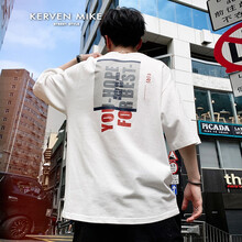 Kerven Mike 五分袖 男士T恤 T7903白色 