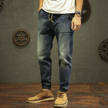 一號針 寬松褲  男士牛仔褲