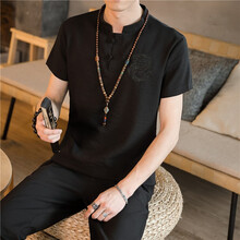 花花公子（PLAYBOY） 短袖 男士T恤 TZ008黑色 