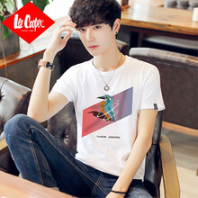 Lee Cooper 短袖 男士T恤 T10-白色 