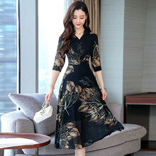 時尚印花長裙，打造優(yōu)雅小仙女