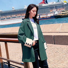女西服外套墨綠