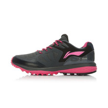 李寧（LI-NING）跑步鞋ACGL082-1檀黑色/甜菜紅 