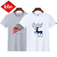 Lee Cooper 短袖 男士T恤 T10灰色+T11白色 