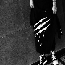 bloodhickey 短袖 男士T恤 黑底白爪 