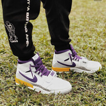 耐克（NIKE）籃球鞋湖人白紫男女AT4040/AV3922-157 