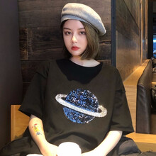 其他品牌 印花，貼布 短袖 T恤 女 圓領(lǐng)