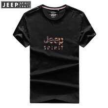 吉普（JEEP） 短袖 男士T恤 98-黑色 