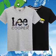 Lee Cooper 短袖 男士T恤 ZY純棉短袖LE眼睛灰+小標(biāo)LE黑 