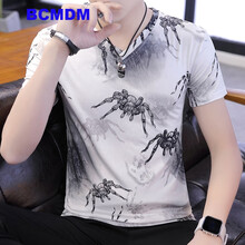 BCMDM 短袖 男士T恤 0080蜘蛛白 