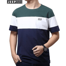 吉普（JEEP） 短袖 男士T恤 綠色 XL，L，XXL，XXXL，M