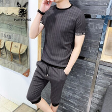 PLAYYOUNG 短袖 男士T恤 灰色 