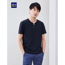 海瀾之家（HLA） 短袖 男士T恤 藏青(T0) 