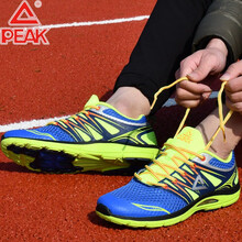 匹克（PEAK）跑步鞋61877強烈藍/熒光黃 