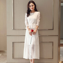 純色網(wǎng)紗連衣裙，打造清爽小仙女