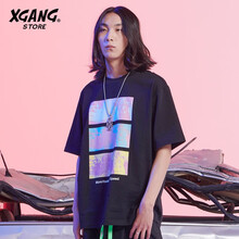 GRNX 短袖 男士T恤 黑色 