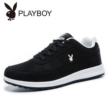 花花公子（PLAYBOY）男士黑色低幫 41