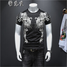 管先生 短袖 男士T恤 1907黑色 