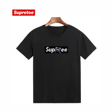 supretee 短袖 男士T恤 黑色sup咧嘴狗 