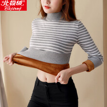 撞色甜美毛衣